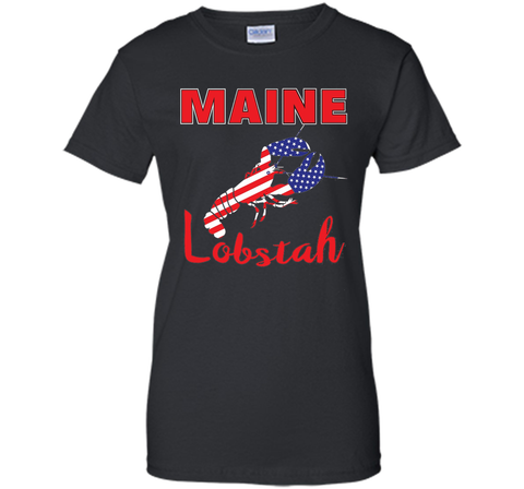 Maine American Lobstah, Lobster 4th of July Tshirt