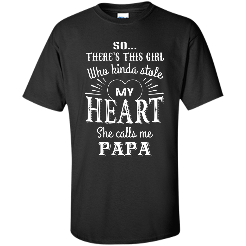 PAPA & GRANDDAUGHTER, she stole my heart tshirt