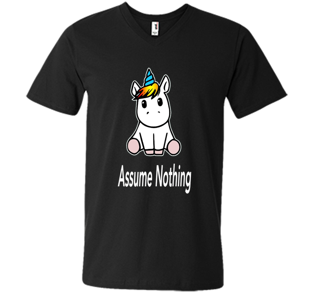 Unicorn Dab Assume Nothing Transgender Pride T-Shirt shirt