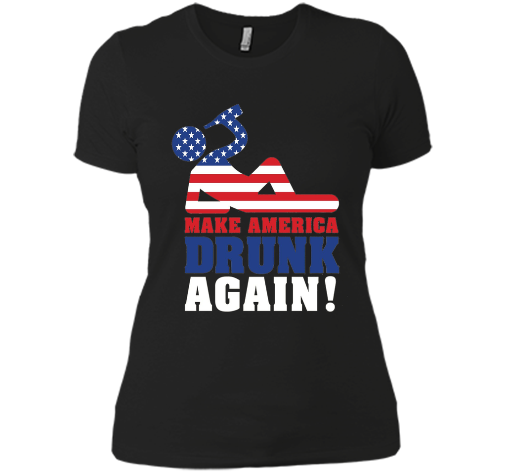 Make America Drunk Again T Shirt Funny 4th of July Shirt