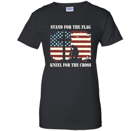 Stand For The Flag, Kneel For The Cross T Shirt