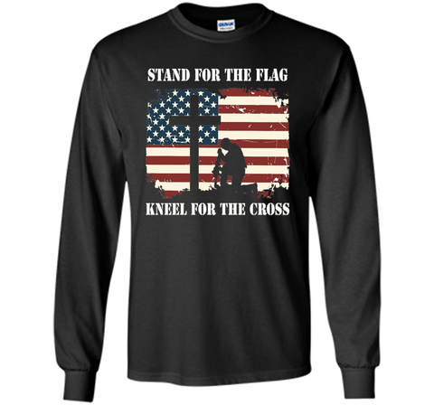 Stand For The Flag, Kneel For The Cross T Shirt