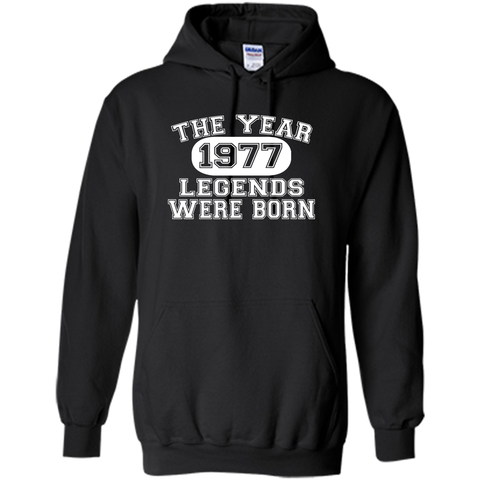 40th Birthday T Shirt, 1977 The Year Legends Were Born