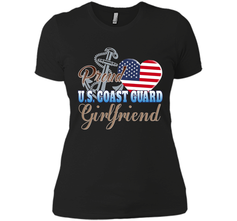 Proud U.S. Coast Guard Girlfriend Patriotic Heart T Shirt t-shirt