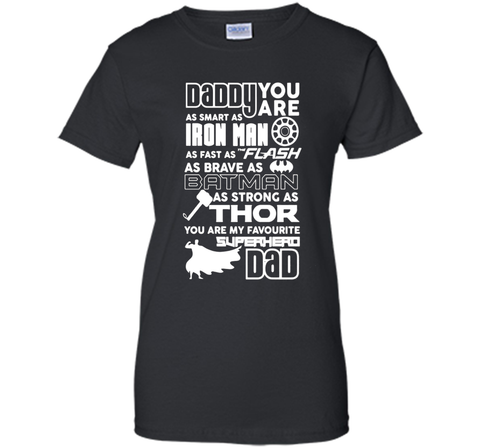 Fun-Gly : Daddy Superhero T shirt, Fathers Day Gift