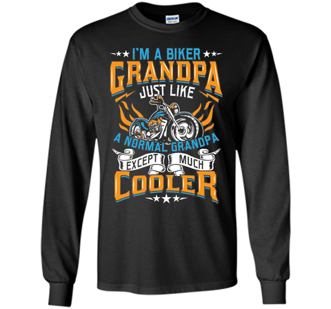 Men's Biker Grandpa Normal Except Much Cooler - Motorcyle T-Shirt