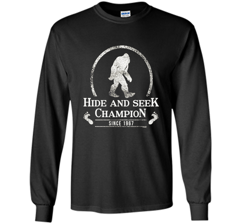 Hide & Seek Champion Since 1967 T-shirt Funny Bigfoot Gift