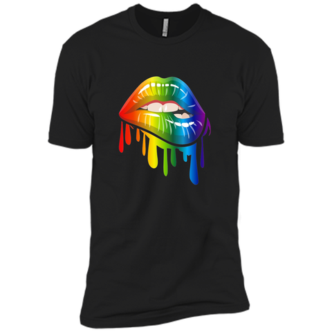 Lgbt Gay Homosexual Lesbian Rainbow Lips Pride T-Shirt
