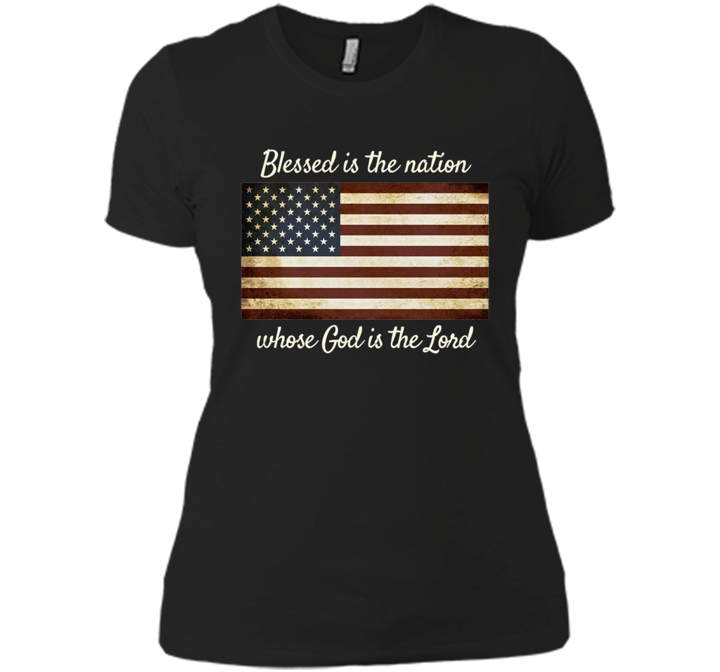 American Flag Blessed The Nation Christian Patriotic Shirt