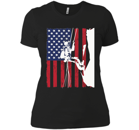Climbing Patriotic Climber T Shirt