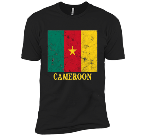 Cameroon Flag T-Shirt Distressed Grunge Flag of Cameroon Tee