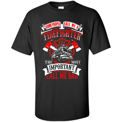 Mens Firefighter Dad Father's Day Gift for Fireman T Shirt