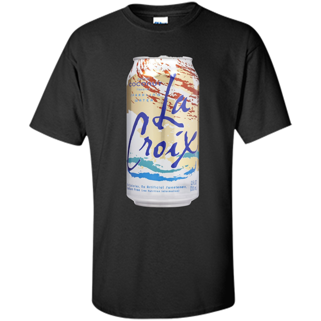 La Croix Coconut Water Giant Can on a Tee Shirt