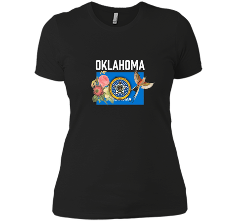 Oklahoma US State Flag Tee With State Bird & Flower T-Shirt