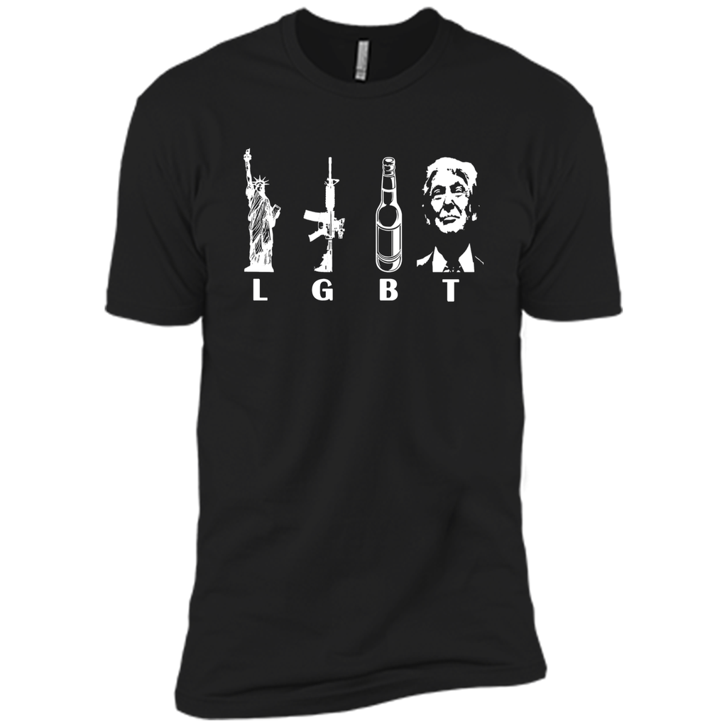 Liberty Guns Beer Trump Support shirt Parode Funny LGBT