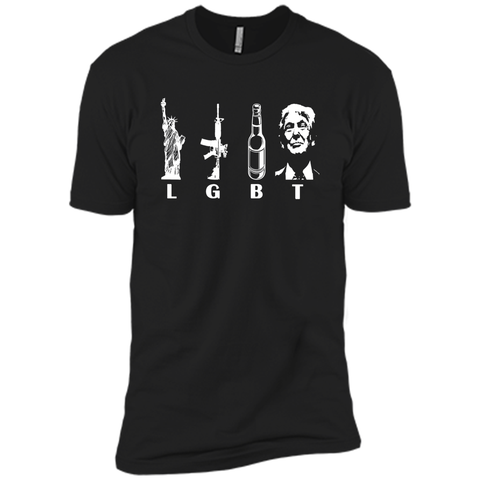 Liberty Guns Beer Trump Support shirt Parode Funny LGBT