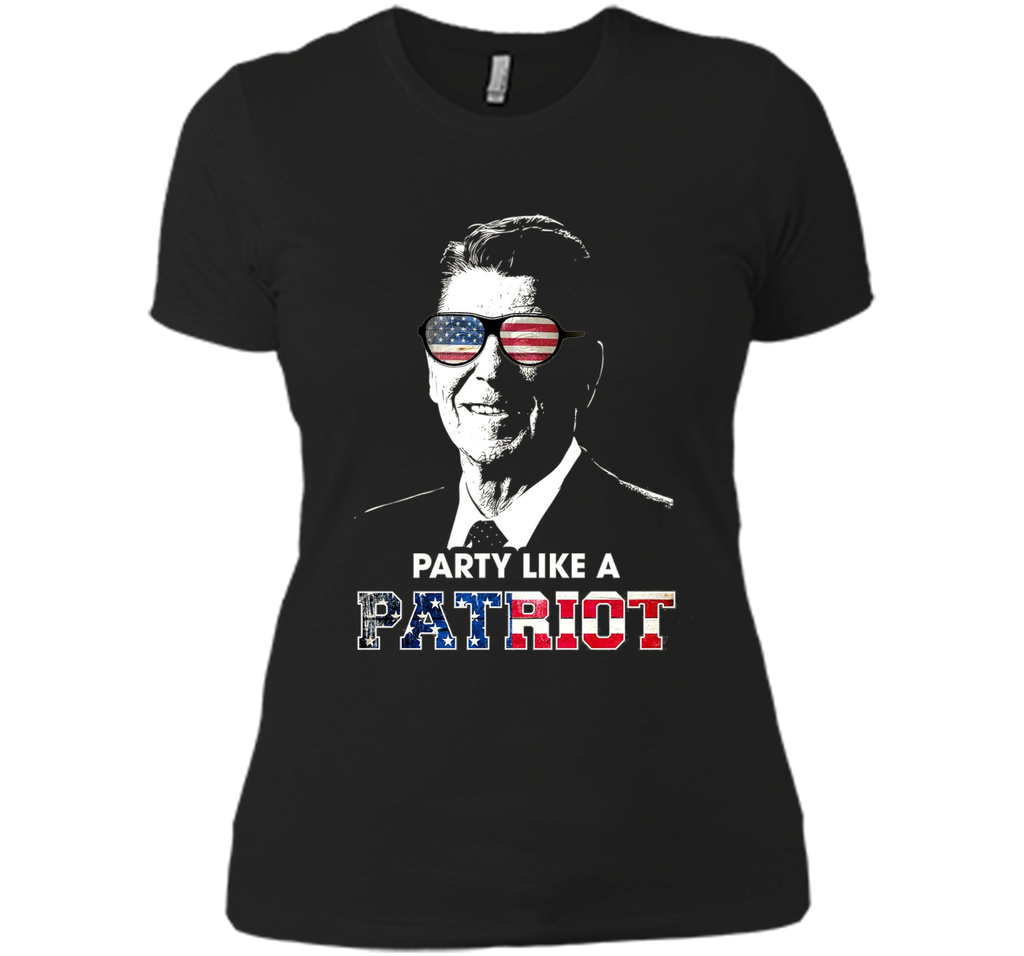 Party Shirt Like A Patriot Reagan USA Pride vintage
