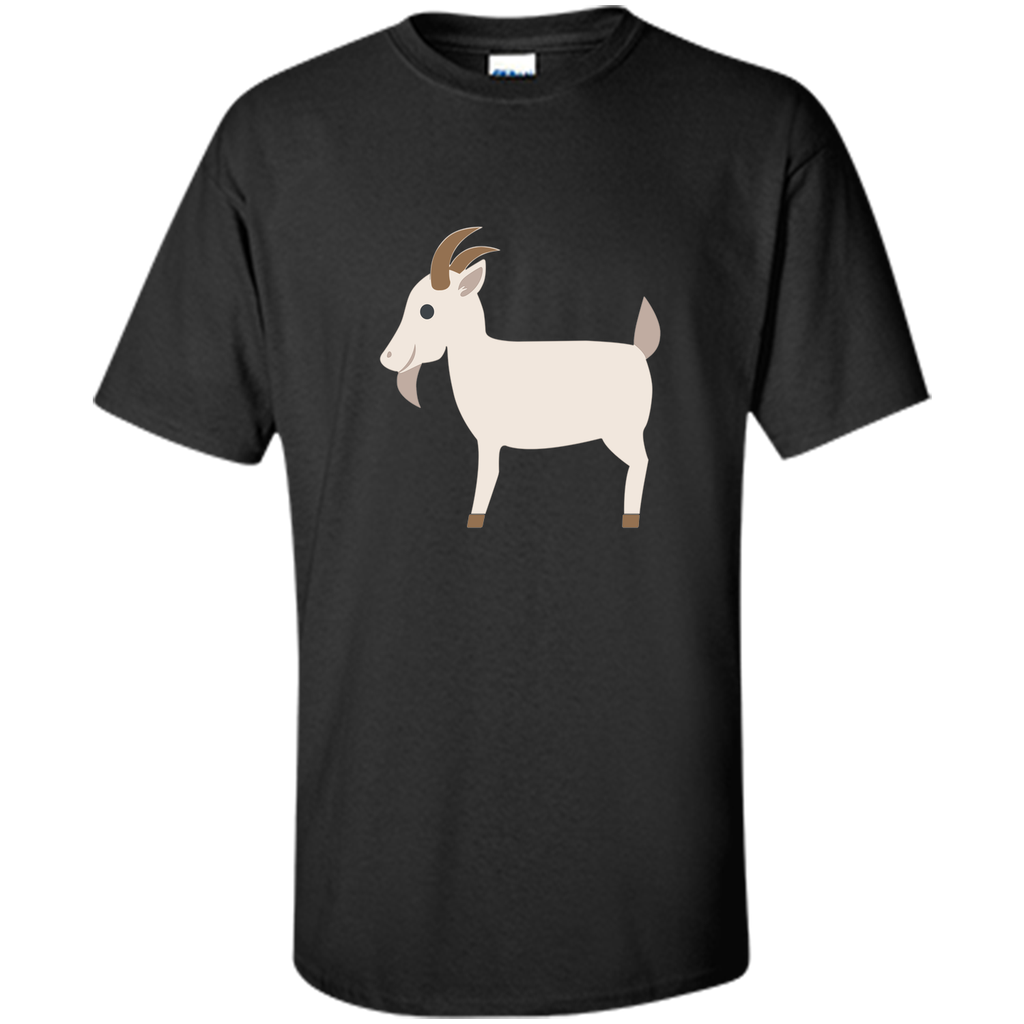 Goat Emoji T-Shirt Farm Animal Horns Tusks Pig Sheep Cow
