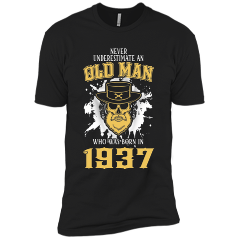 Men's 80th Birthday Gifts Old Man Who Was Born In 1937 T-Shirt