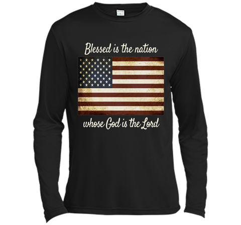 American Flag Blessed The Nation Christian Patriotic Shirt