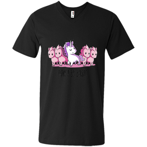 don't be basic-lovely unicorn t shirt