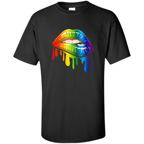 Lgbt Gay Homosexual Lesbian Rainbow Lips Pride T-Shirt