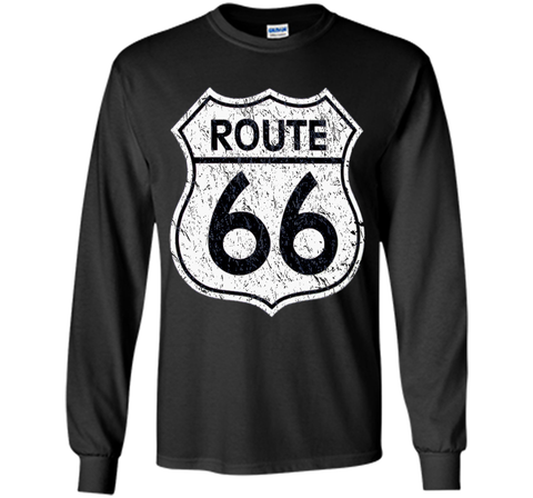 Historical Route 66 Distressed Vintage Look T Shirt