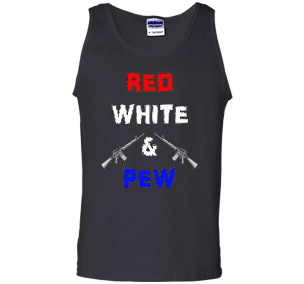 Red White & Pew AR15 Black Rifle America 4th of July Gun
