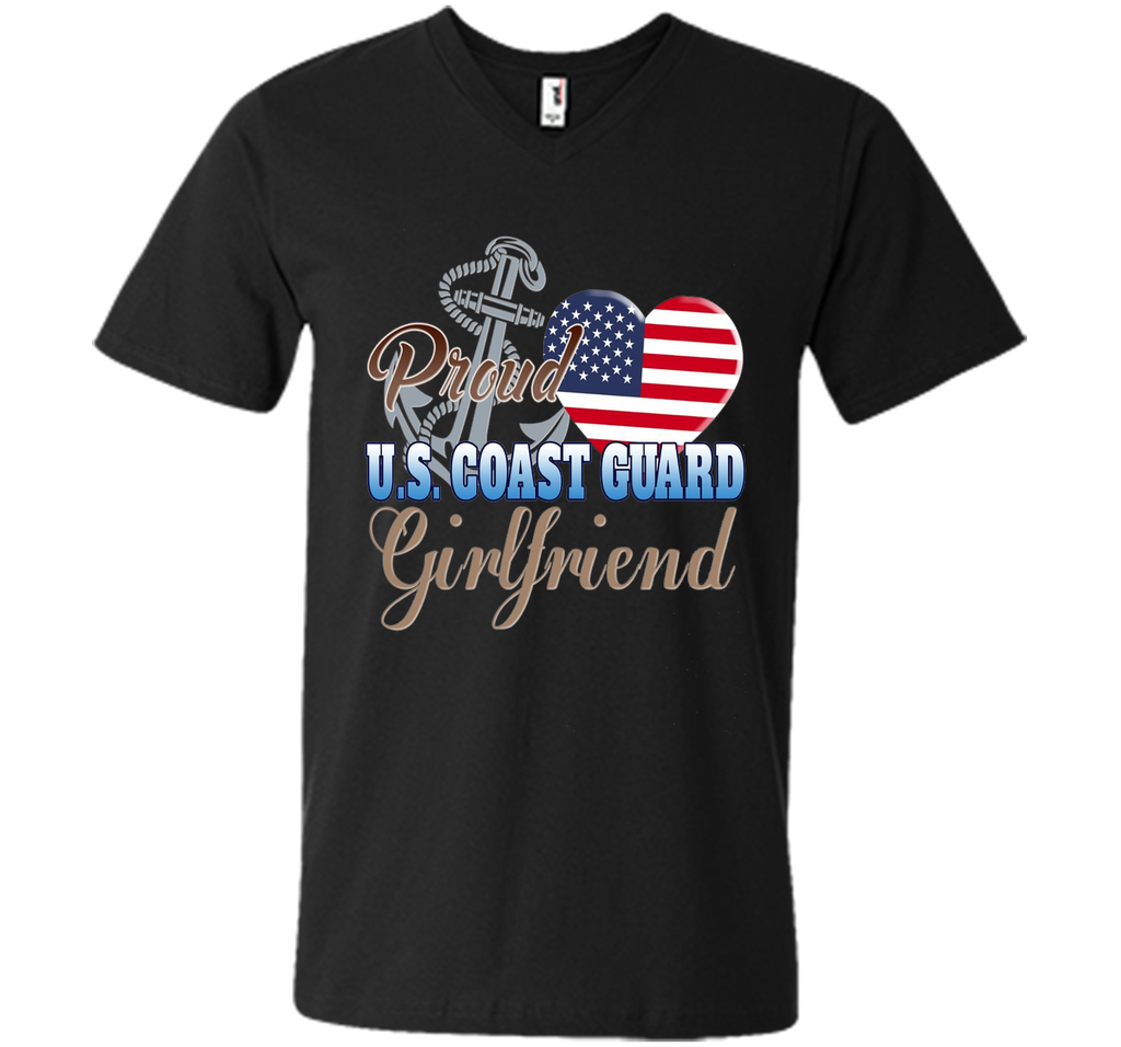 Proud U.S. Coast Guard Girlfriend Patriotic Heart T Shirt t-shirt