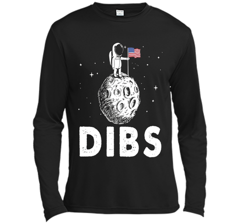 DIBS Flag On Moon Astronaut Space T-Shirt