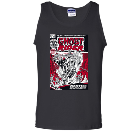 Marvel Ghost Rider Comic Book Cover Print Graphic HORROR T-Shirt shirt
