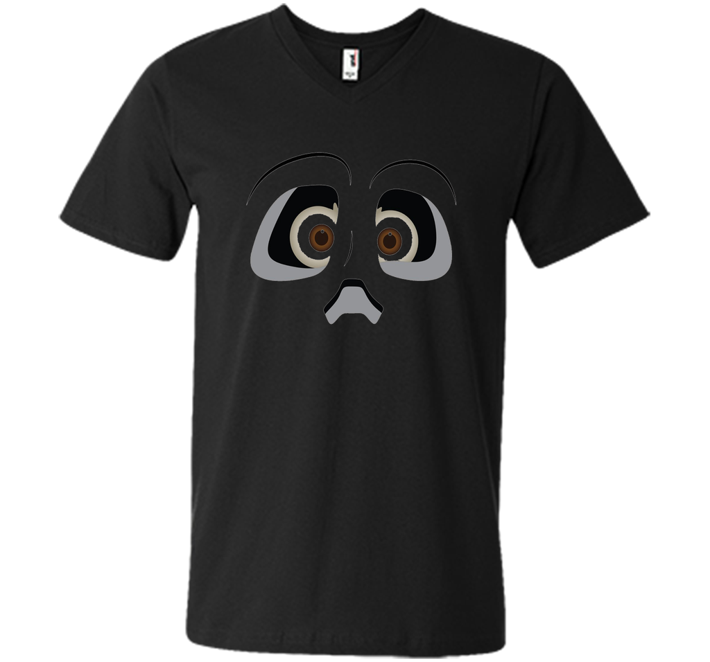 Halloween Ghost Face Funny T-Shirt Mens Printed V-Neck T