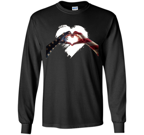 USA Heart Flag 4th of July Independence Day T Shirt
