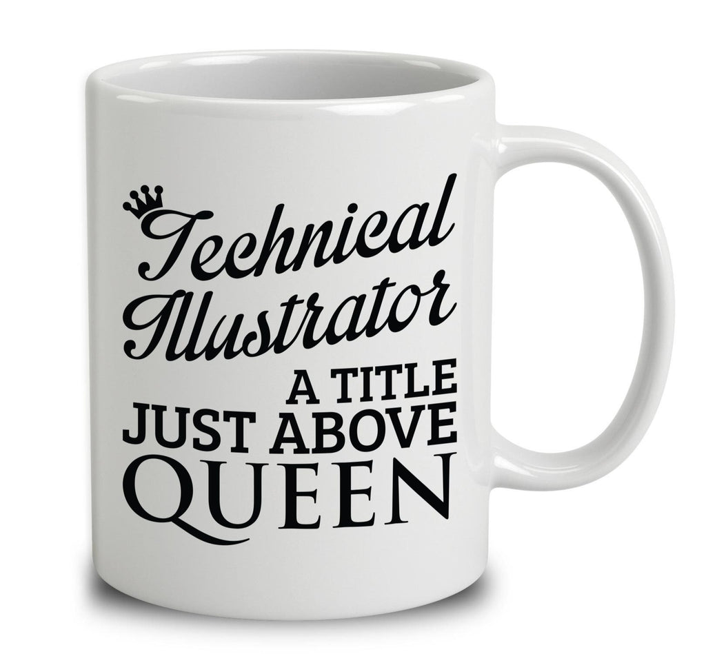 Technical Illustrator A Title Just Above Queen