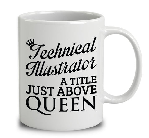 Technical Illustrator A Title Just Above Queen