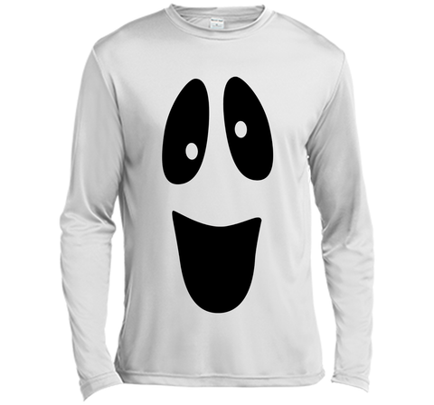 Funny Ghost Face Halloween T-Shirt Long Sleeve Moisture Absorbing Shirt
