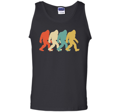 Bigfoot Silhouette Retro Pop Art Sasquatch Graphic T-Shirt