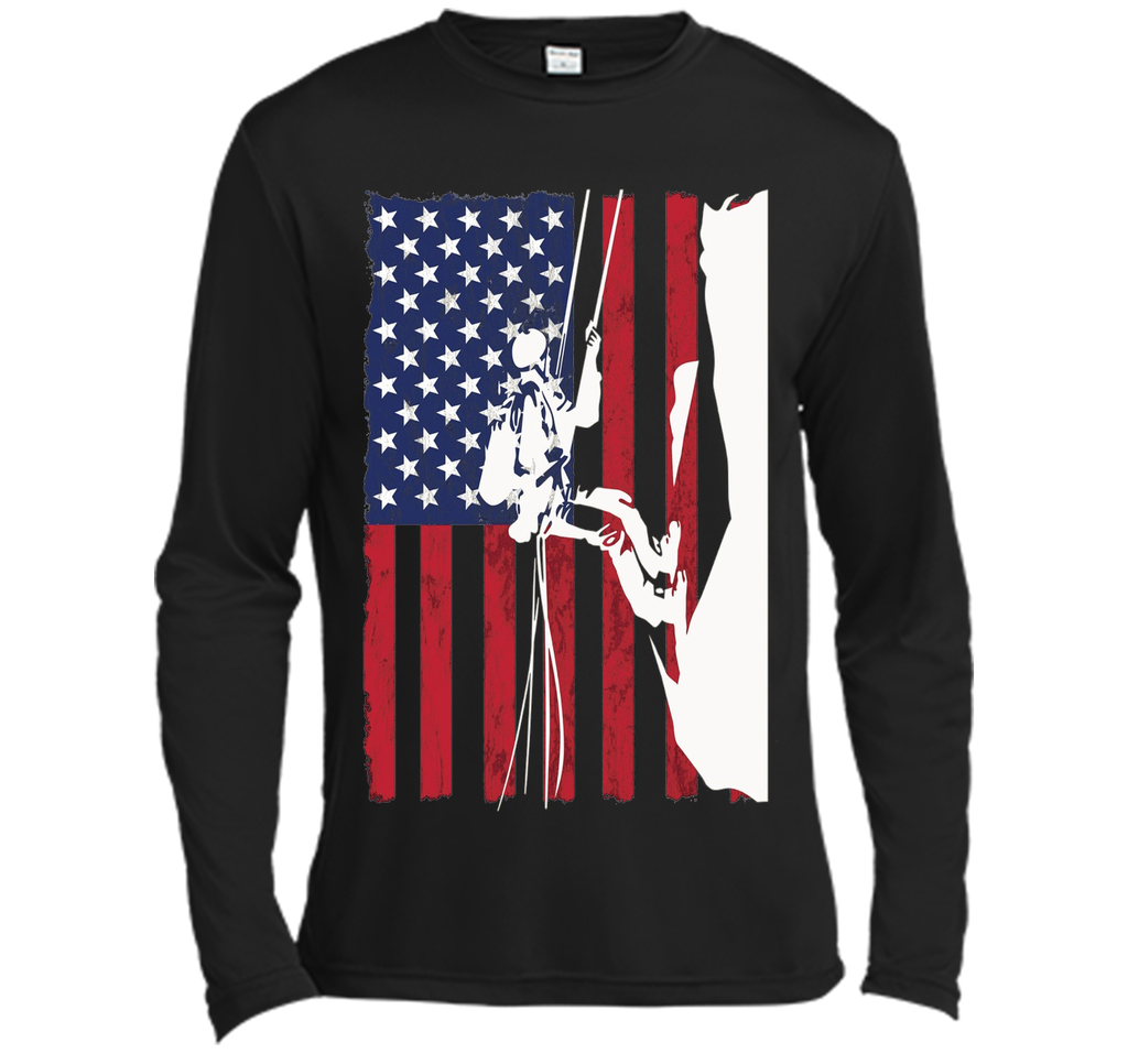 Climbing Patriotic Climber T Shirt