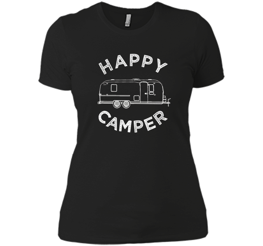 Happy Camper T-Shirt, Retro Camping Trailer Tee