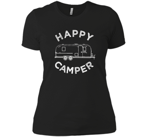 Happy Camper T-Shirt, Retro Camping Trailer Tee
