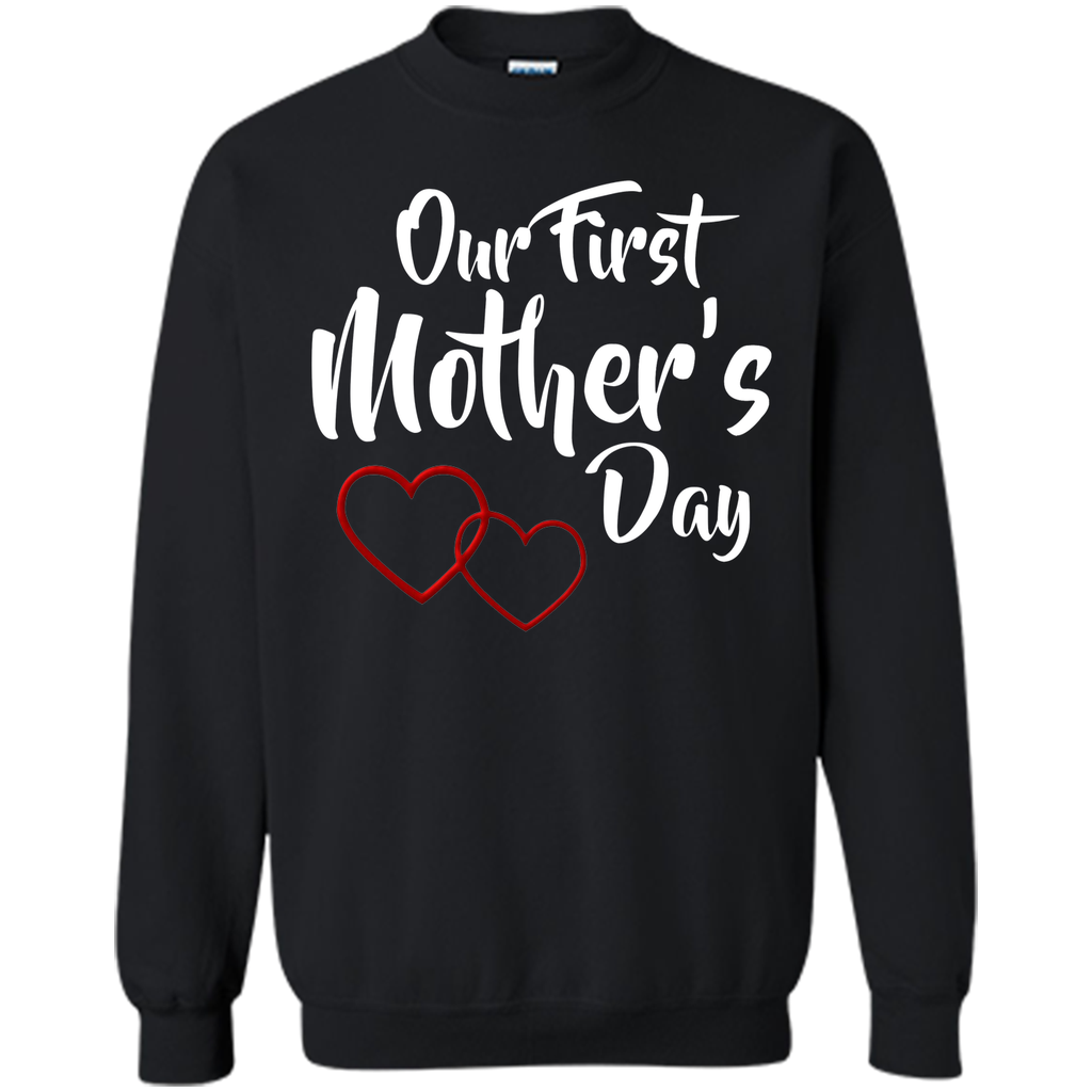 cute our first mothers day lovely hearts shirt mothers day
