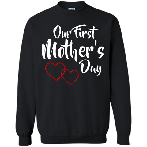 cute our first mothers day lovely hearts shirt mothers day