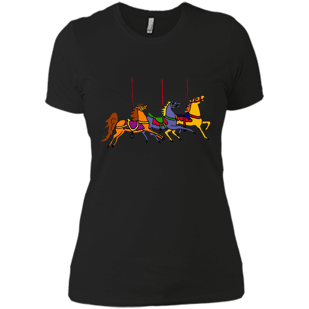 Smiletodaytees Fun Carousel Horses Art T-shirt
