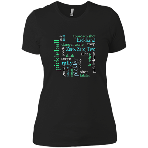 Pickleball Jargon Words t-shirt for Pickler