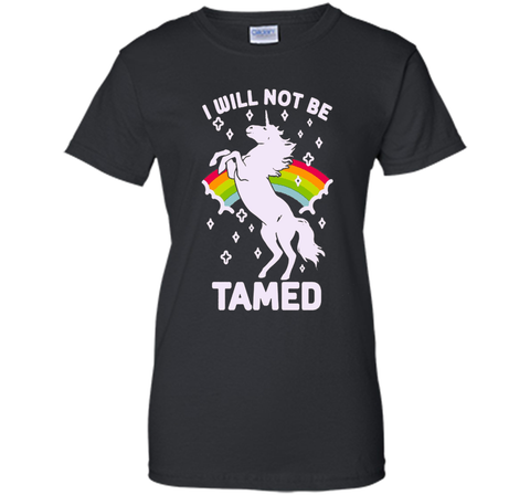 i will not be cute unicorn ride horse rainbow gay flag shirt