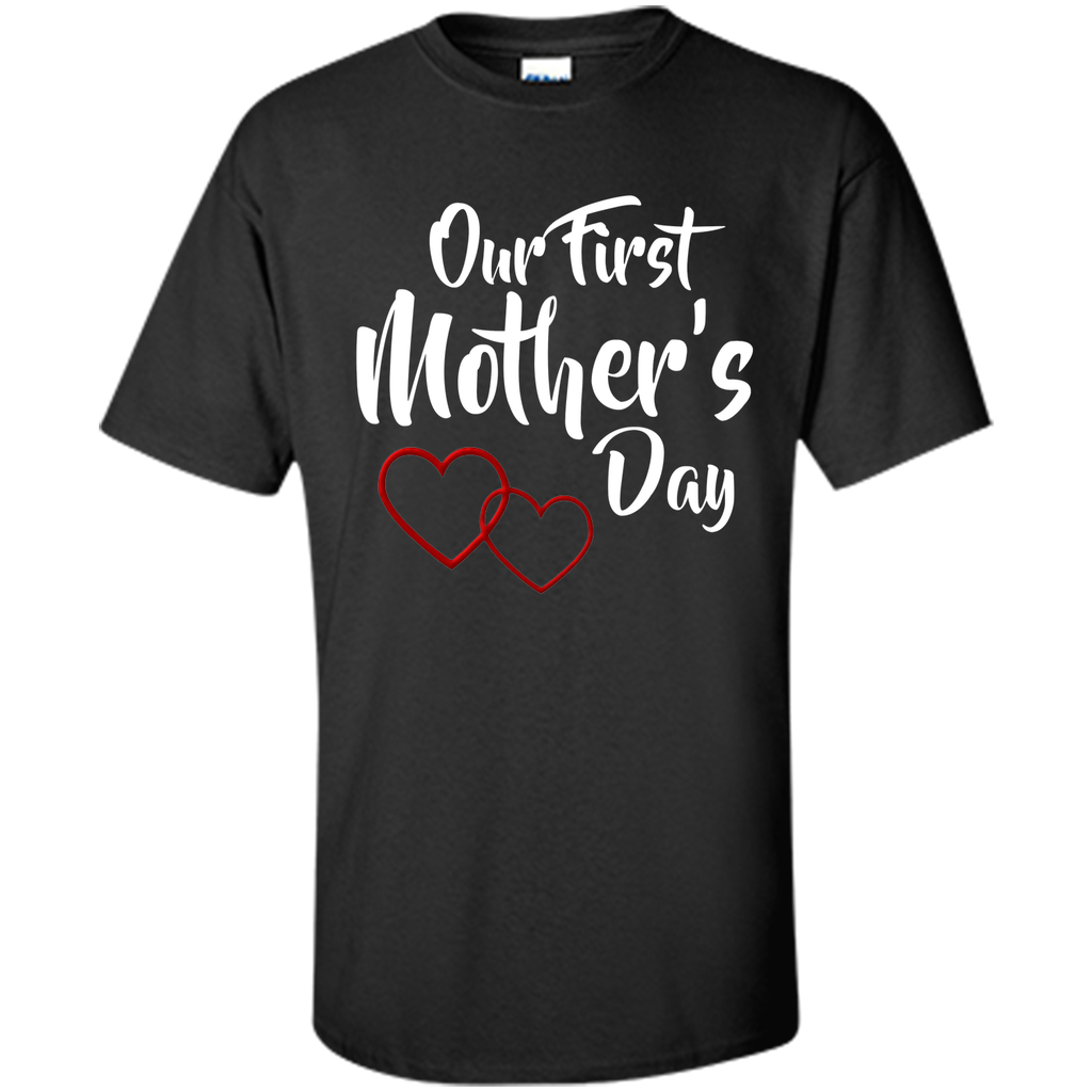 cute our first mothers day lovely hearts shirt mothers day
