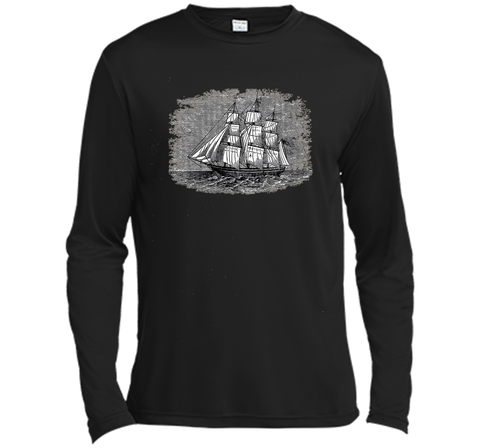 Antique vintage sailing ship Navy frigate pirate clipper tee