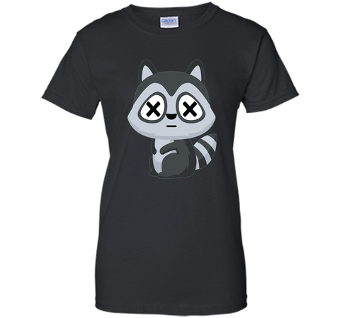 Raccoon Fainting Emoji Shirt T-Shirt Racoon Coon Tee