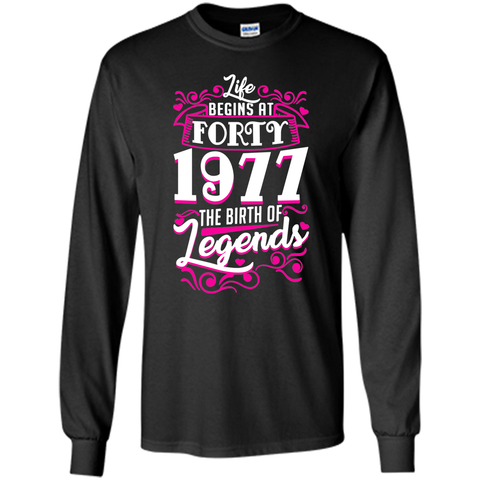 Happy 1977 My 40th Birthday Gift Ideas T shirt