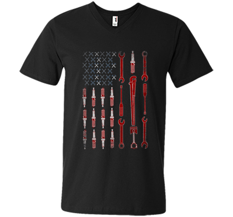 Mechanic Shirt: The Official Mechanic USA Flag T-Shirt